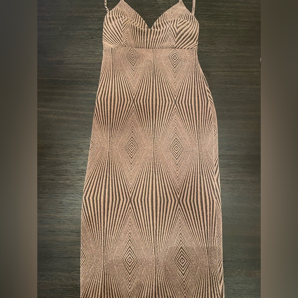 BLUSH AND BLACK DRESS